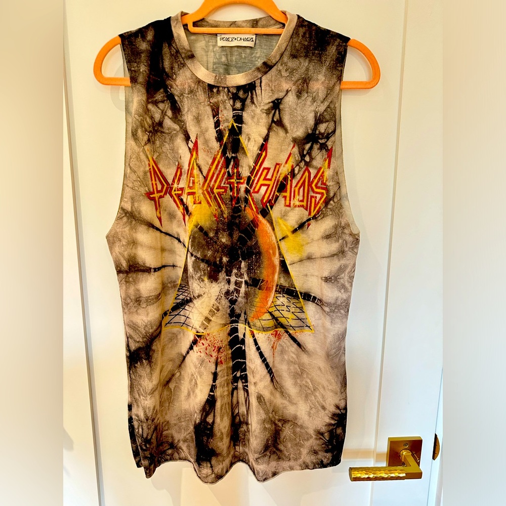 PEACE & CHAOS tank. Greek designer.